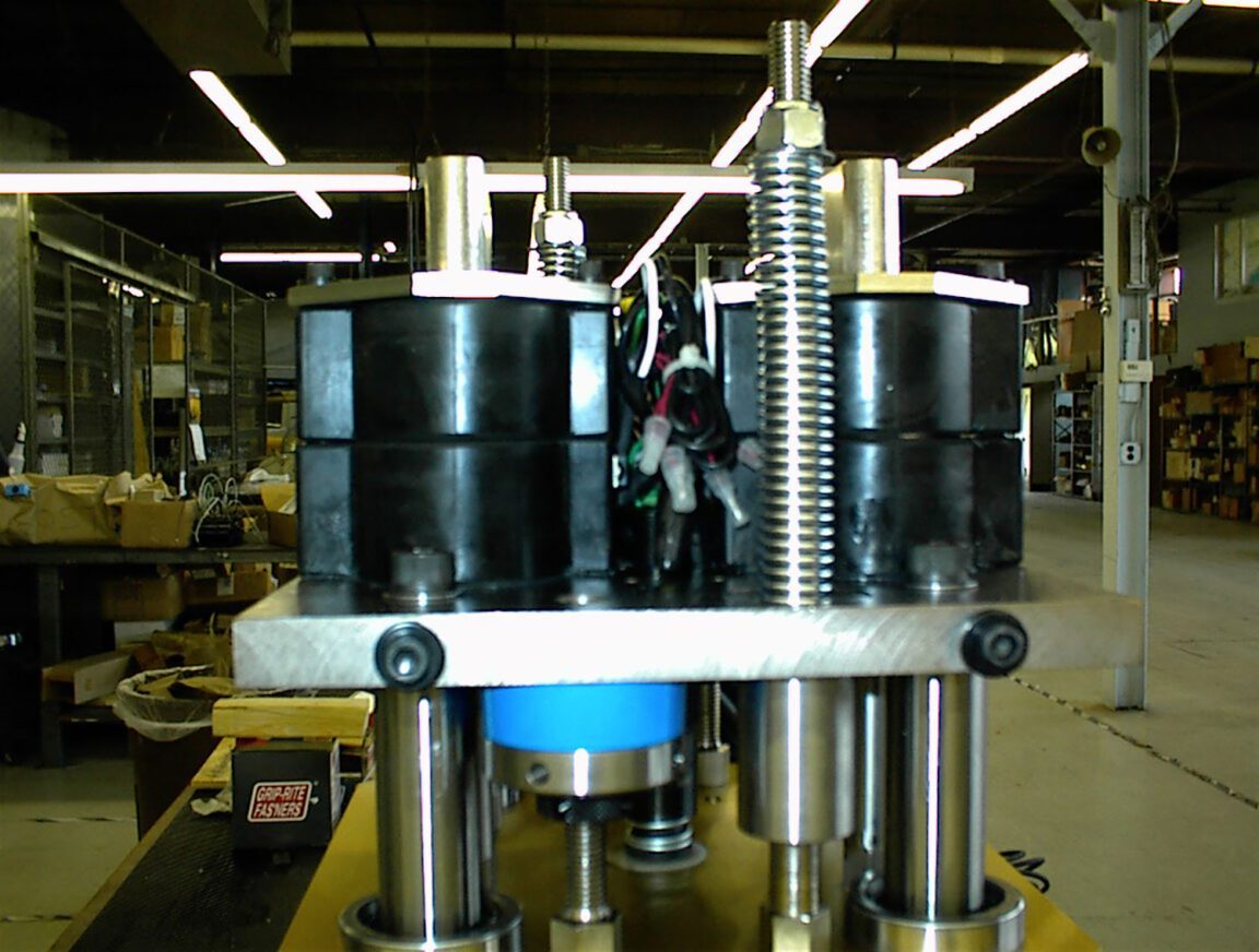 clos up of inner workings of WinSet Electromagnetic Punch Press
